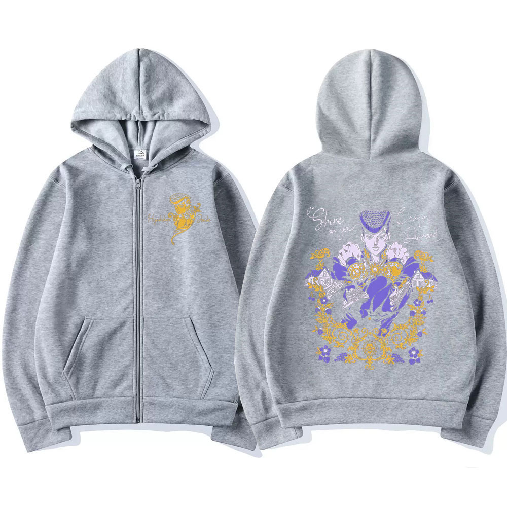 Anime Jojo Bizarre Adventure Z - Women'S Fashion Zip Hoodie のレビューと価格
