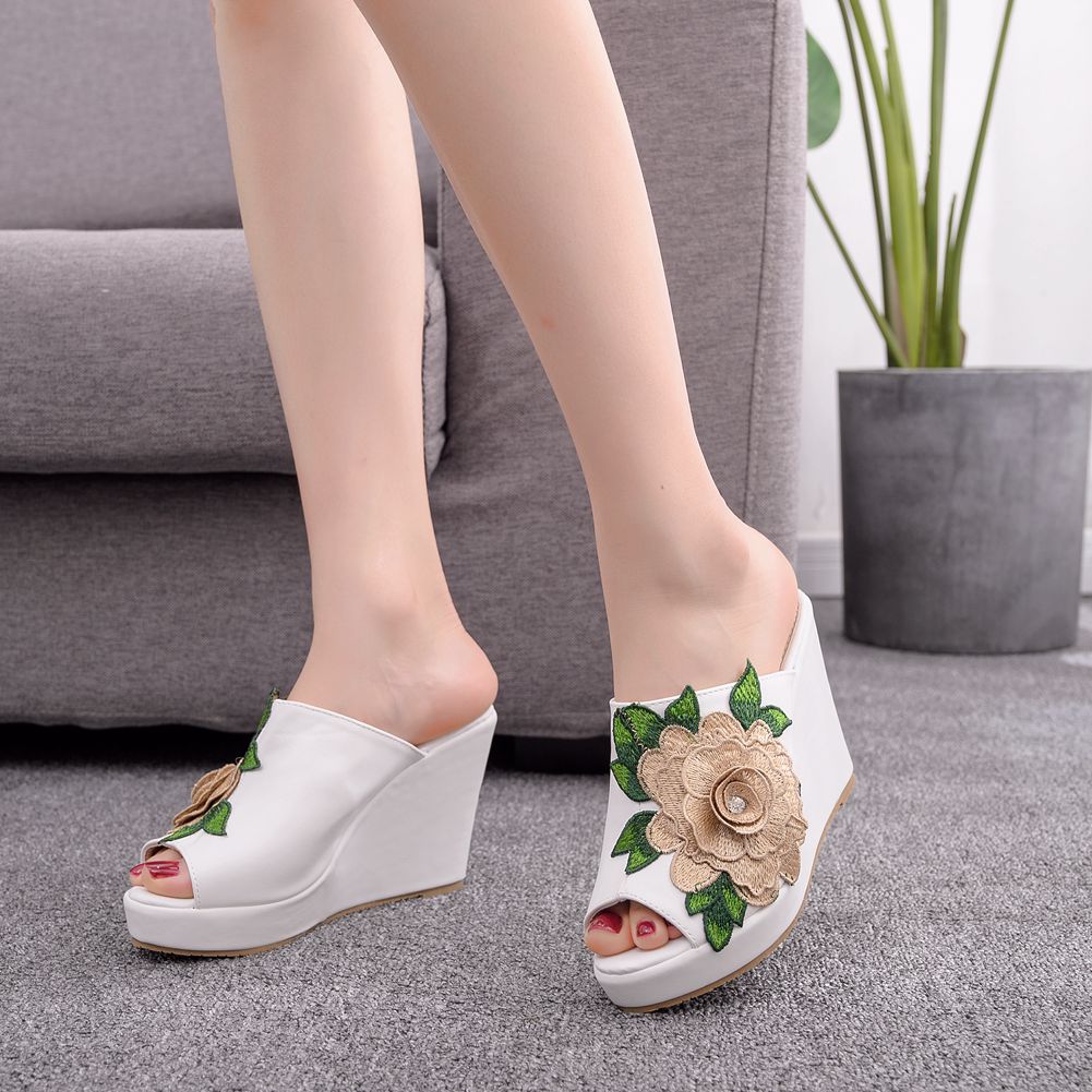 Womens Flower Open Toe Fashion - Women Queen Fashion のレビューと価格