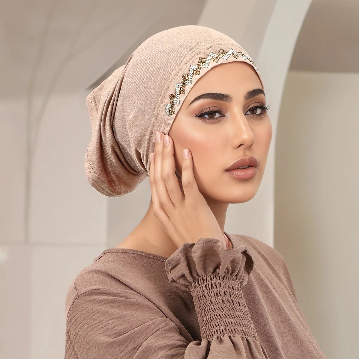 Muslim Head Cover Hat Elastic  - Women Fashion Hats のレビューと価格