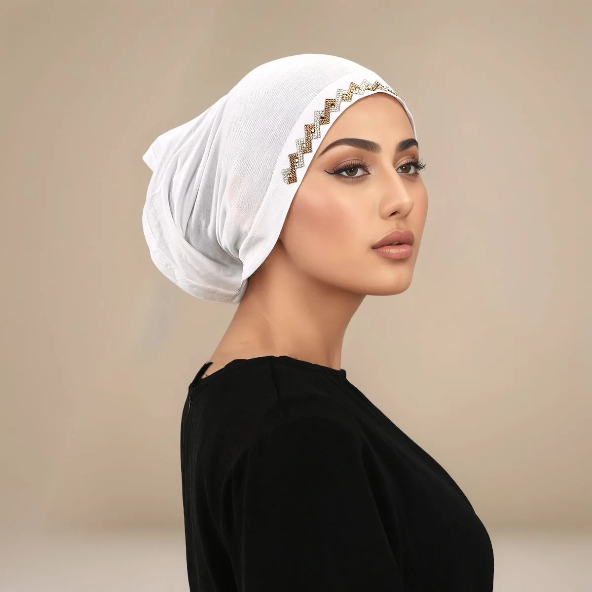 Muslim Head Cover Hat Elastic  - Women Fashion Hats のレビューと価格