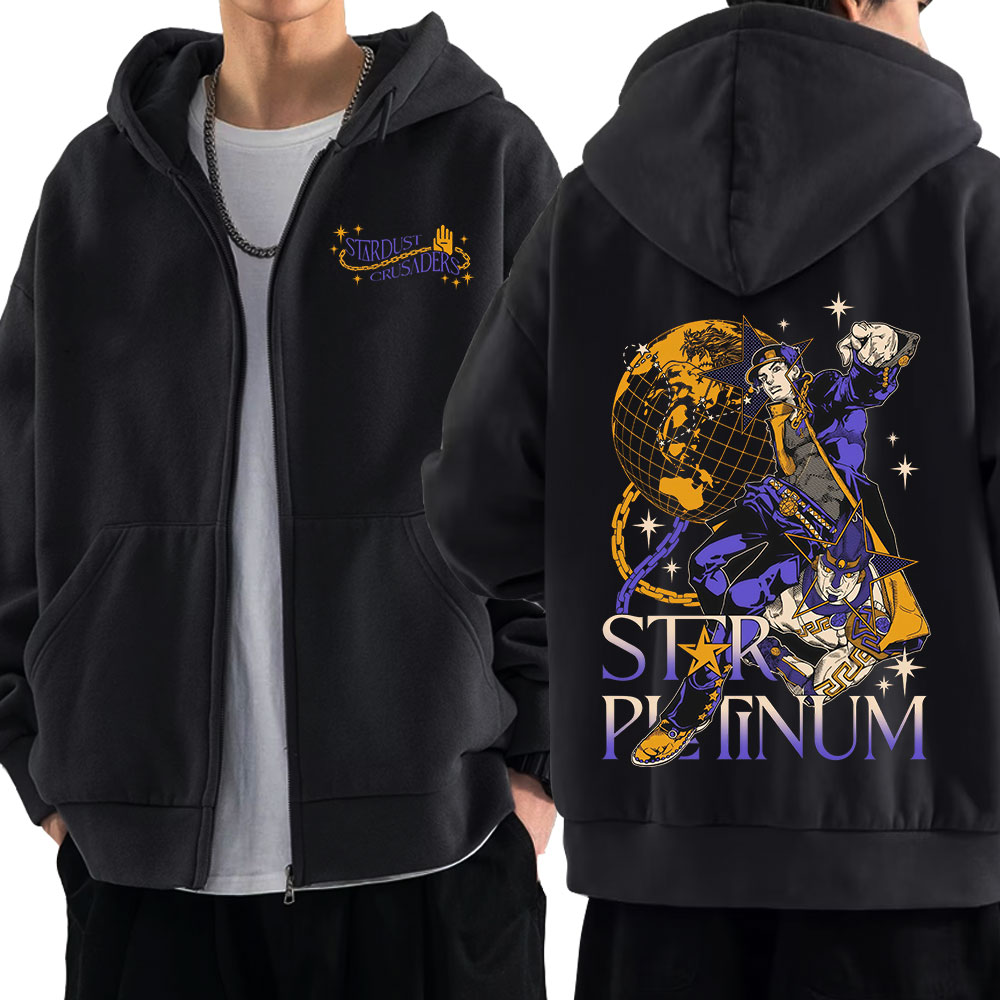 Anime Jojo Bizarre Adventure Z - Women'S Fashion Zip Hoodie のレビューと価格
