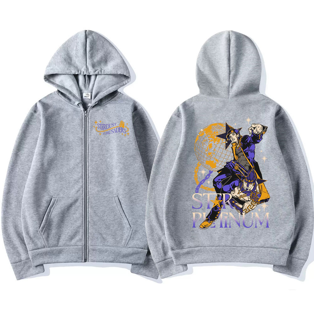 Anime Jojo Bizarre Adventure Z - Women'S Fashion Zip Hoodie のレビューと価格