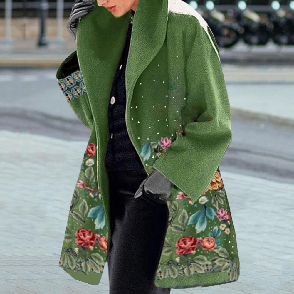 Spring Jacket Elegant Flower P - Sherpa Coat Women のレビューと価格