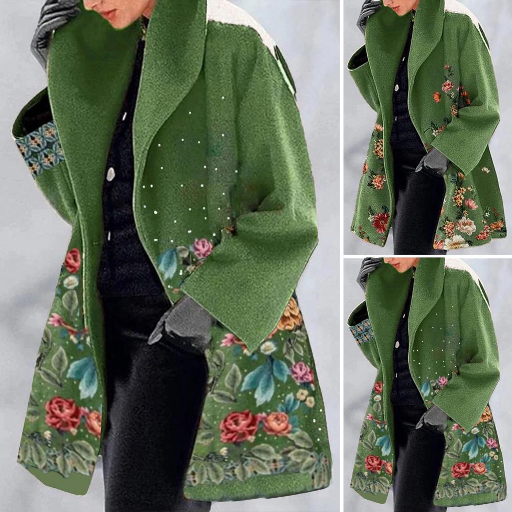 Spring Jacket Elegant Flower P - Sherpa Coat Women のレビューと価格
