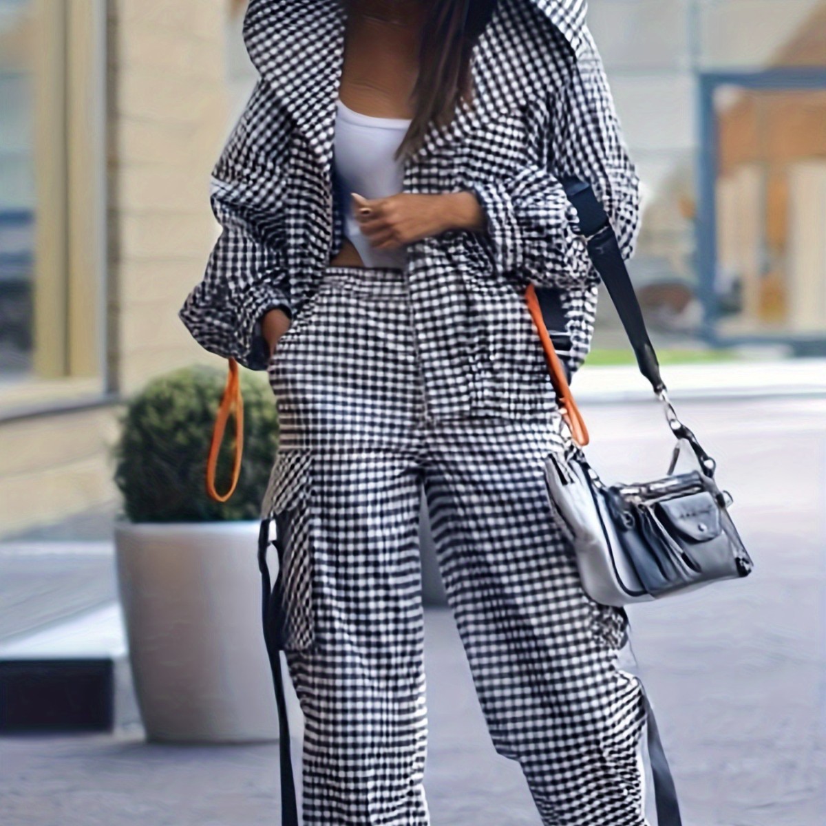 Spring Autumn Casual Plaid Pri - Women'S Fashion Zip Hoodie のレビューと価格