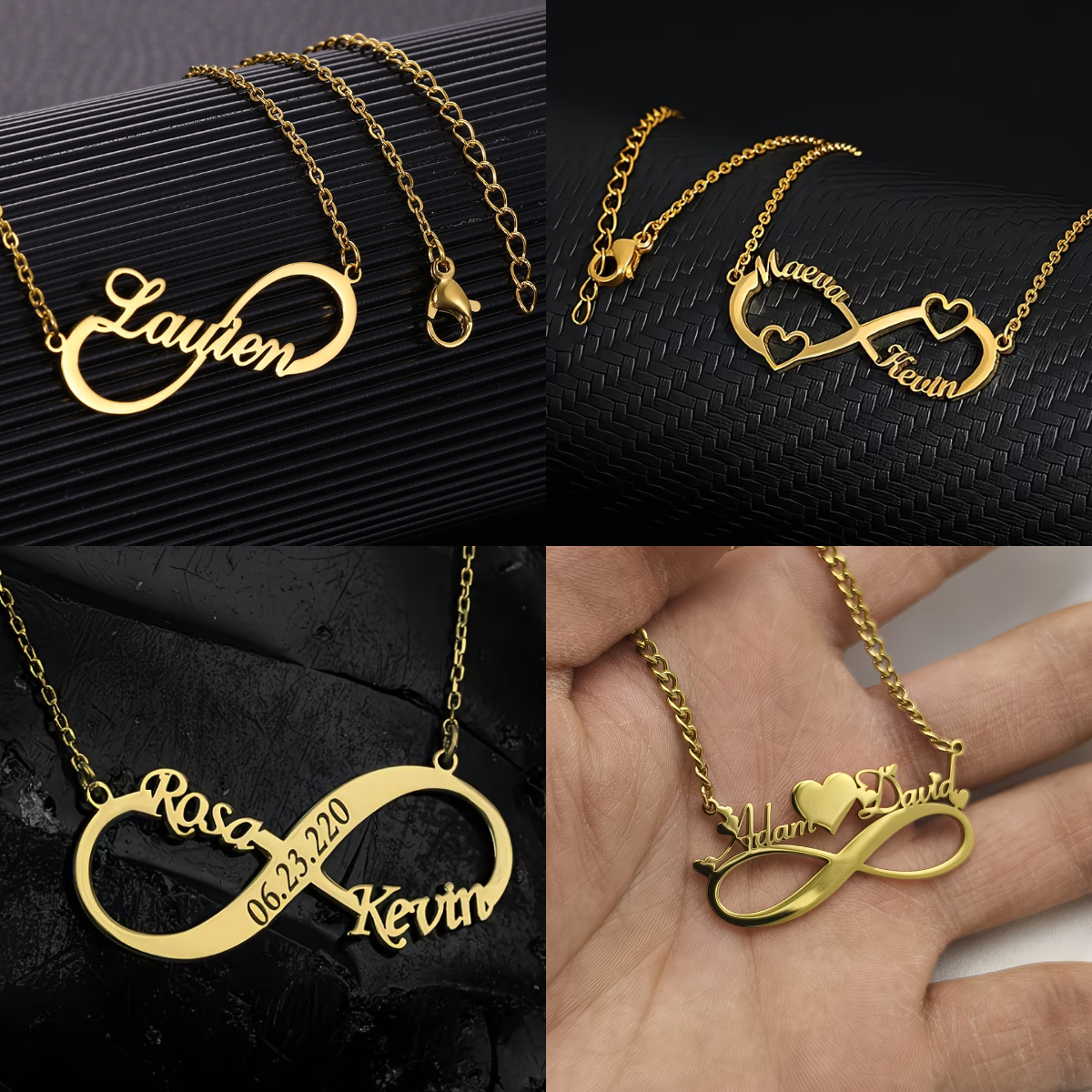 Custom Name Infinity Necklaces - Women Fashion Names のレビューと価格