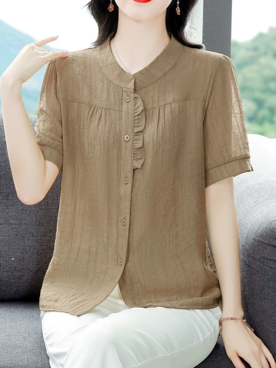 Fashionable Ice Silk Pleated C - Women Fashion Over 40 のレビューと価格
