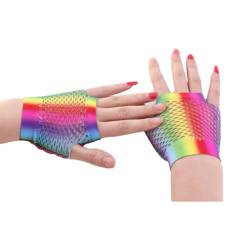 Ladies Sexy Rainbow Color Shor - Women'S Fashion Gloves のレビューと価格