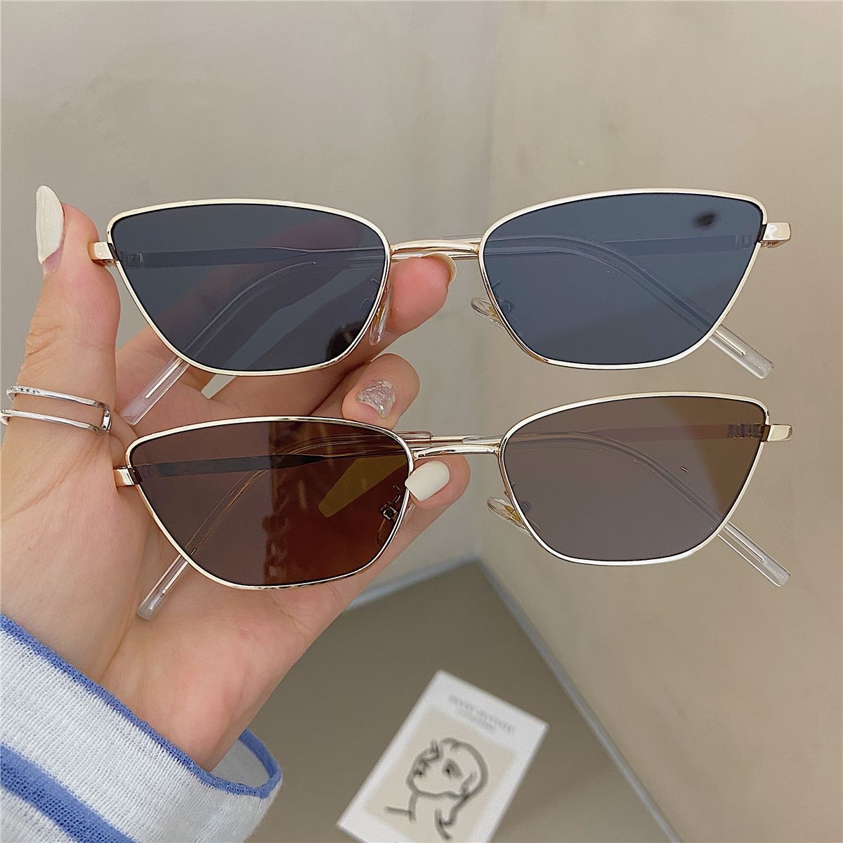 Fashionable Rhombus-Shaped Met - Women'S Fashion Eyeglasses のレビューと価格