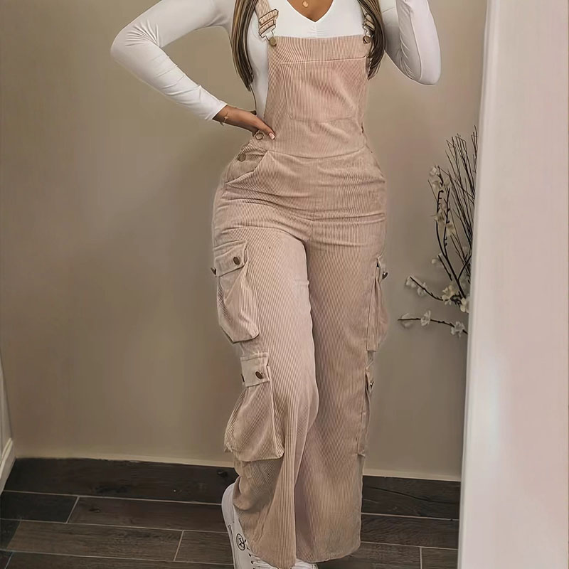 Y2K Casual Solid Strappy Bodys - Women'S Fashion Overalls のレビューと価格