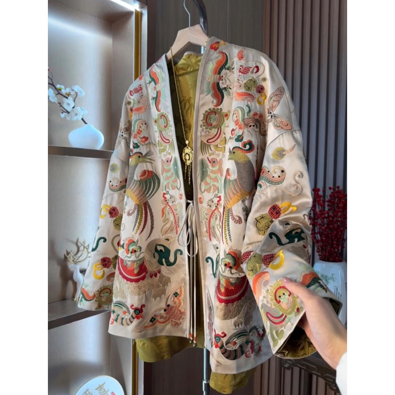 New Chinese Style Kimono Cardi - Women Fashion Style のレビューと価格