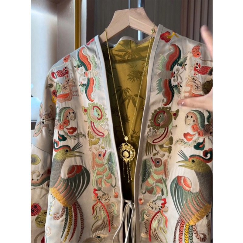 New Chinese Style Kimono Cardi - Women Fashion Style のレビューと価格