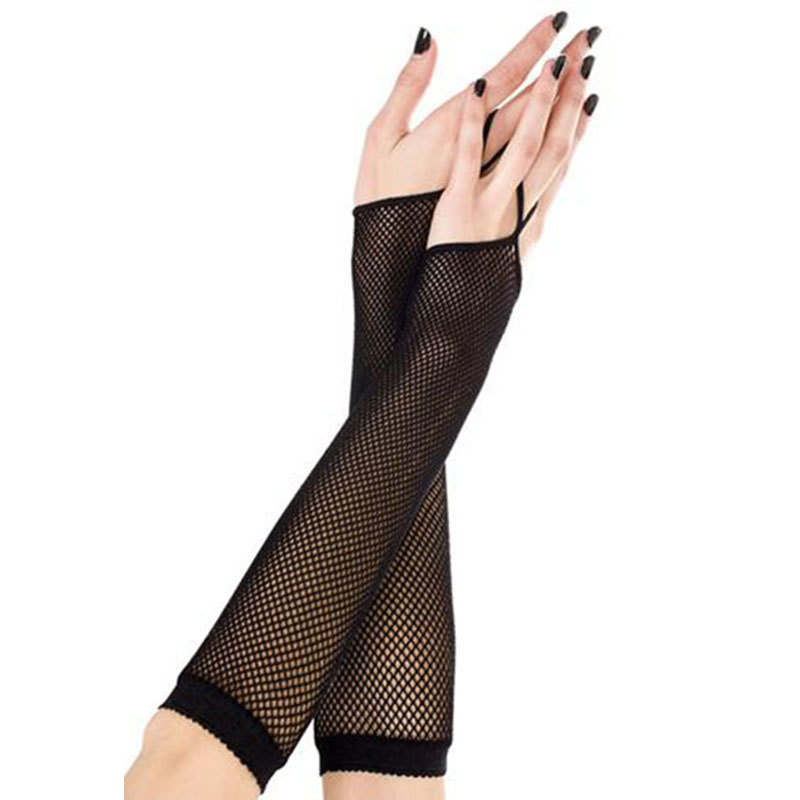 Black New Women Long Fishnet G - Women'S Fashion Gloves のレビューと価格