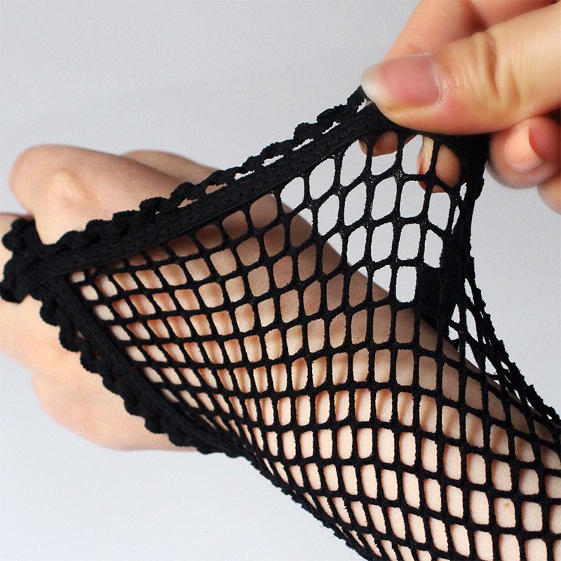 Black New Women Long Fishnet G - Women'S Fashion Gloves のレビューと価格