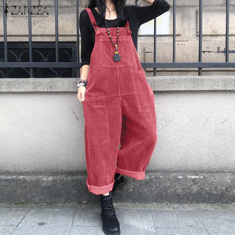 Kaftan Corduroy Overalls Women - Women'S Fashion Overalls のレビューと価格
