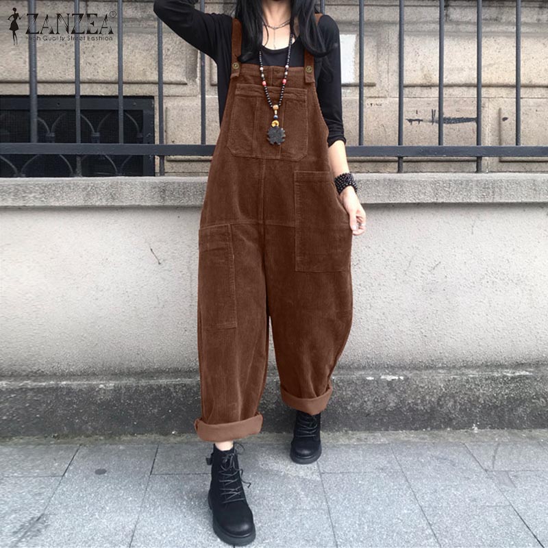 Kaftan Corduroy Overalls Women - Women'S Fashion Overalls のレビューと価格