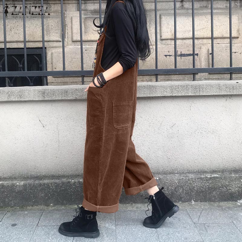 Kaftan Corduroy Overalls Women - Women'S Fashion Overalls のレビューと価格