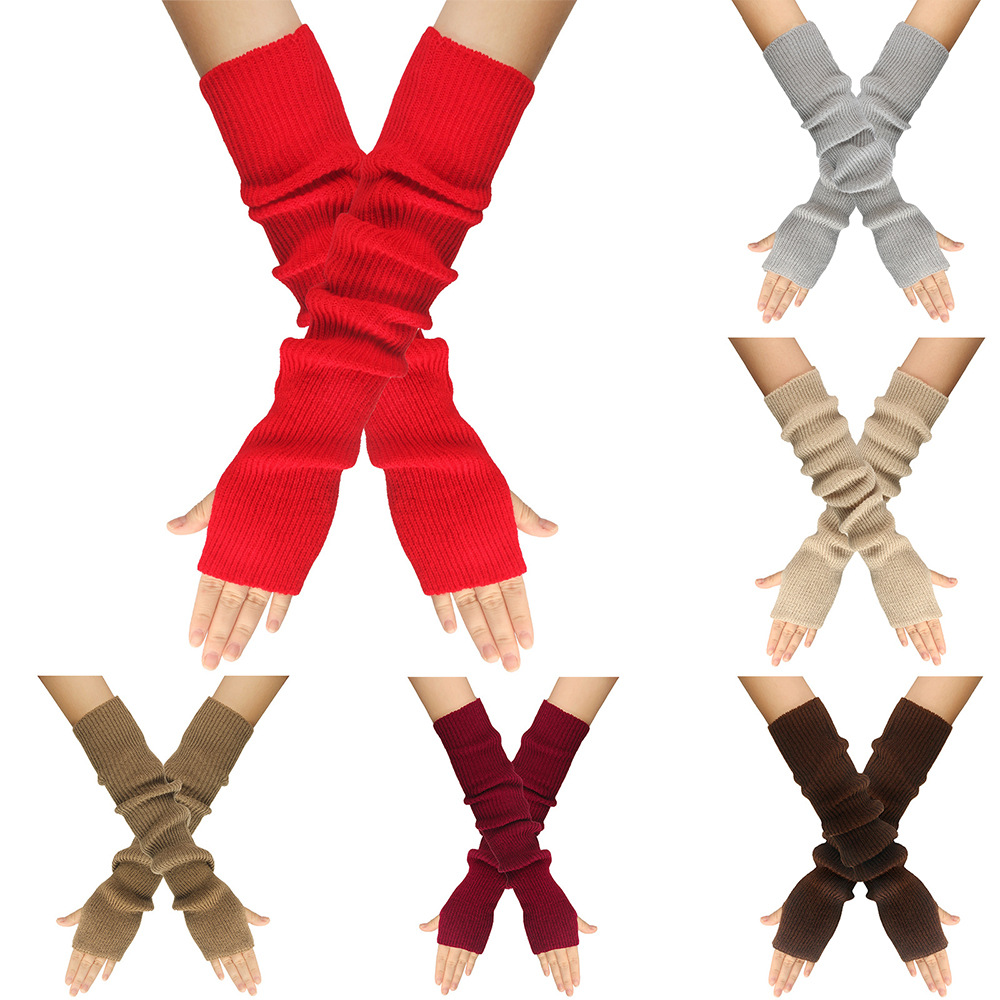 Autumn and Winter Knitted Glov - Women'S Fashion Gloves のレビューと価格