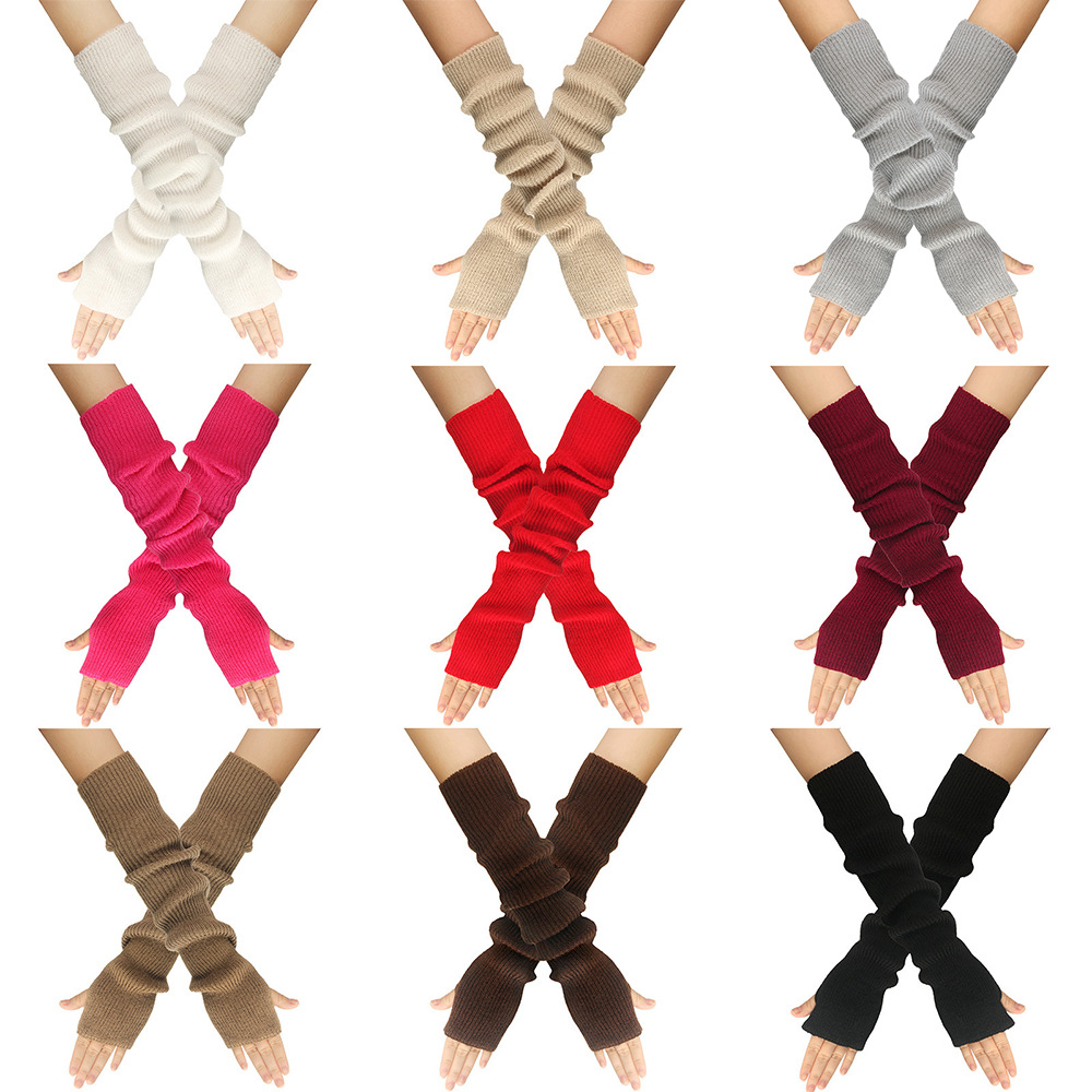 Autumn and Winter Knitted Glov - Women'S Fashion Gloves のレビューと価格