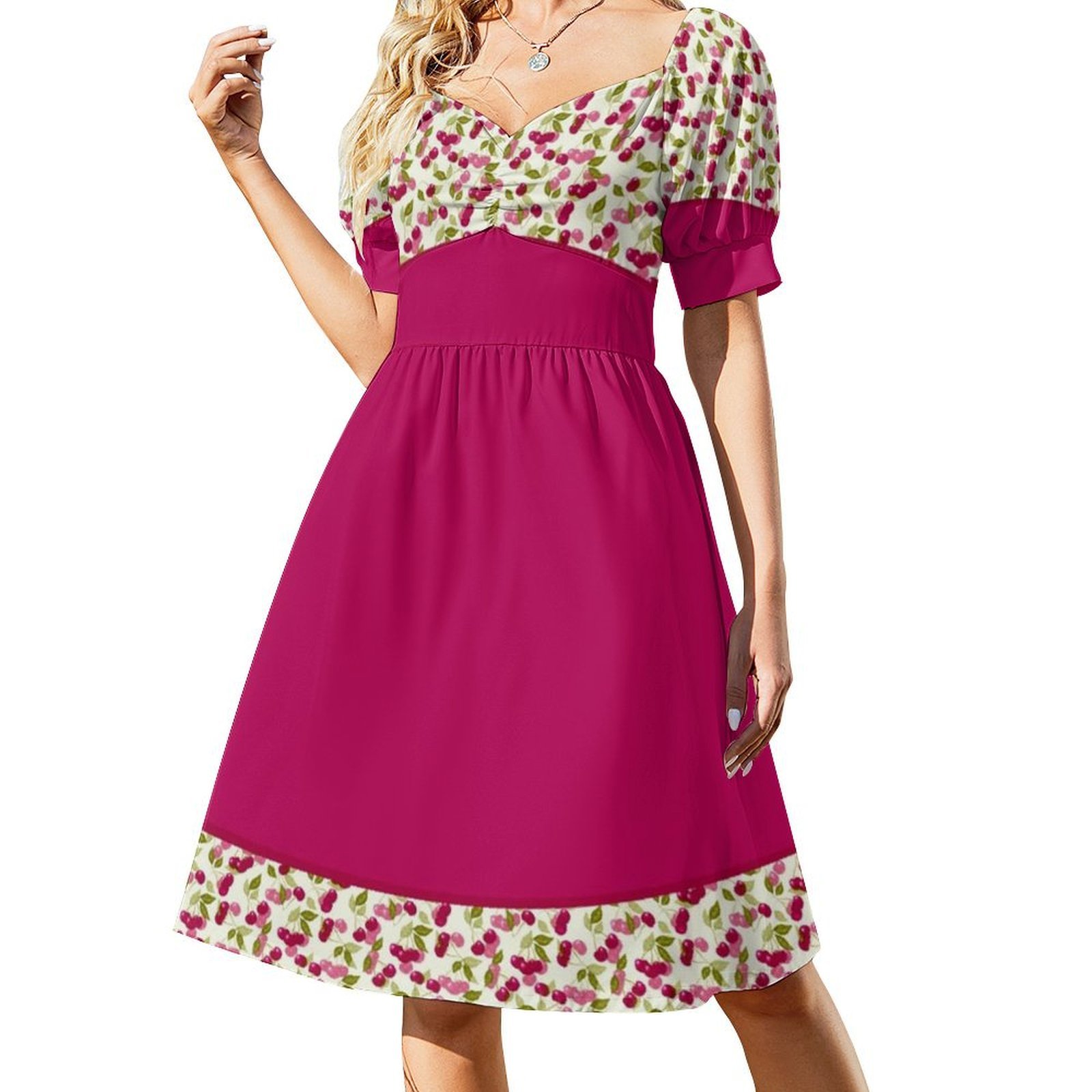 Combined Pattern Of Red And Mu - Women Fashion Gown のレビューと価格