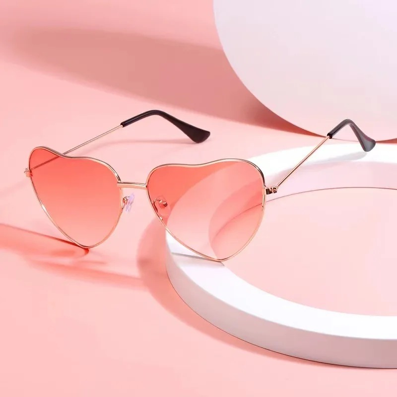 Fashion Heart Shaped Metal Sun - Women'S Fashion Eyeglasses のレビューと価格
