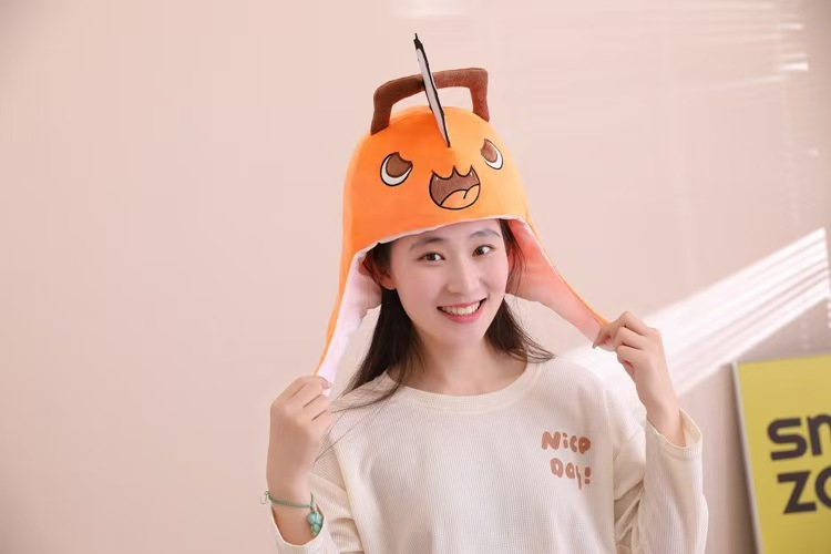 Anime Chainsaw Man Pochita Cos - Women Fashion Hats のレビューと価格