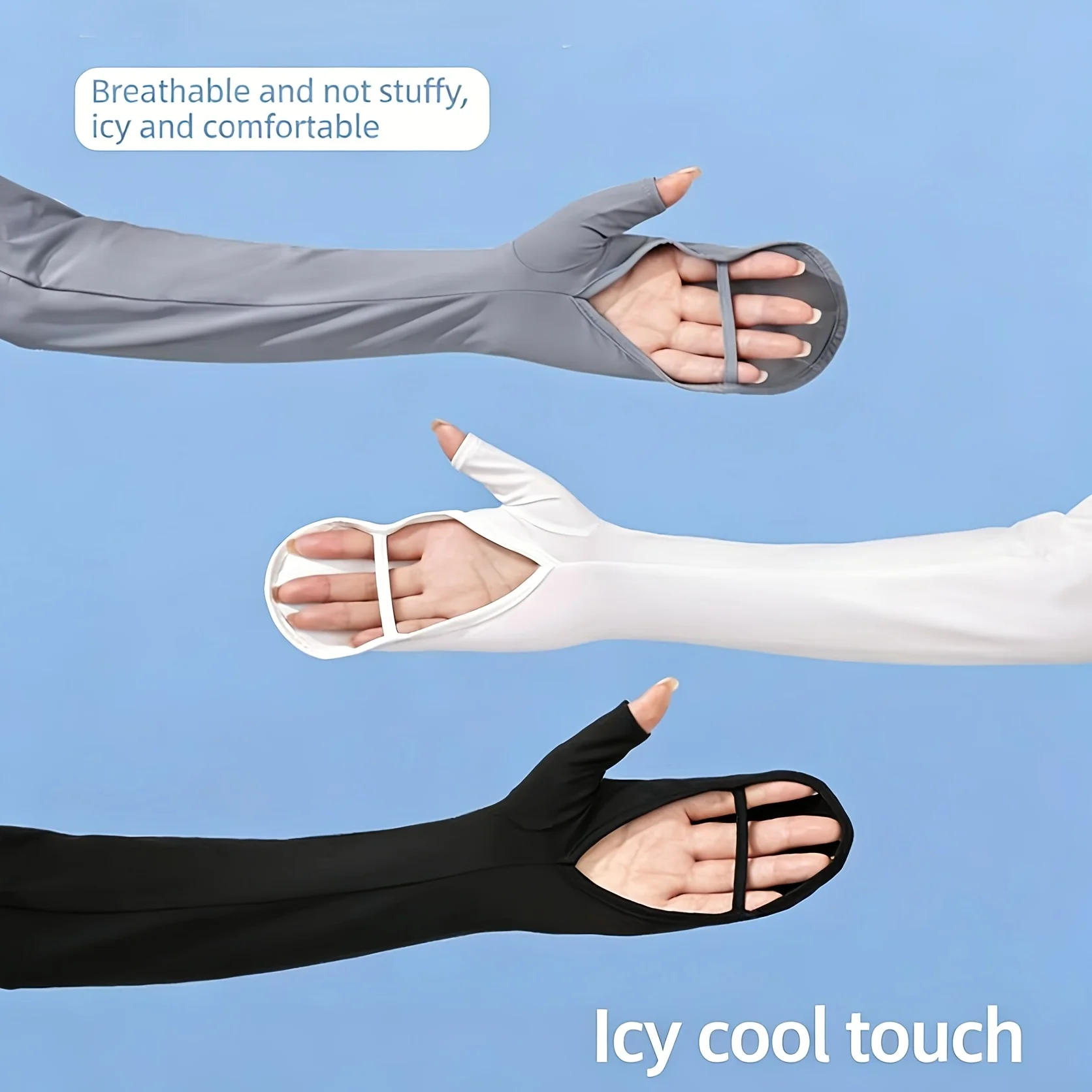 Women's Summer Thin Ice Sleeve - Women'S Fashion Gloves のレビューと価格