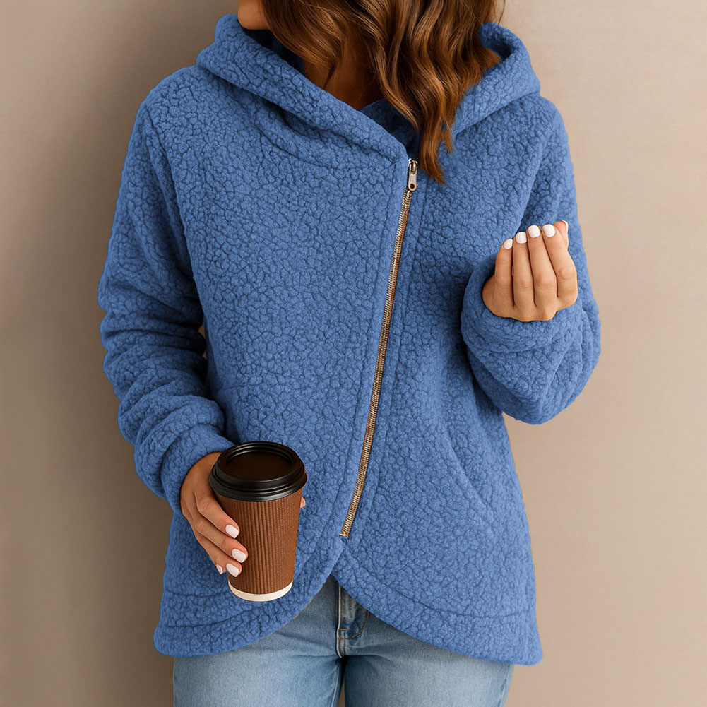 Women Warm Hooded Jacket Autum - Sherpa Coat Women のレビューと価格