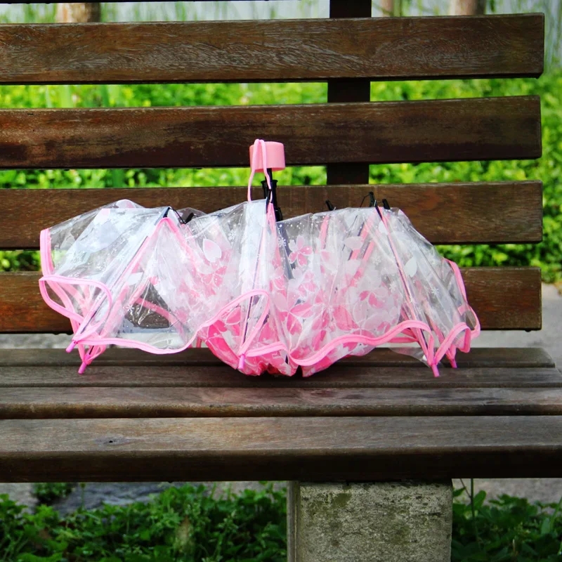 Fashion Thicken PVC Three Fold - Women'S Fashion Umbrella のレビューと価格