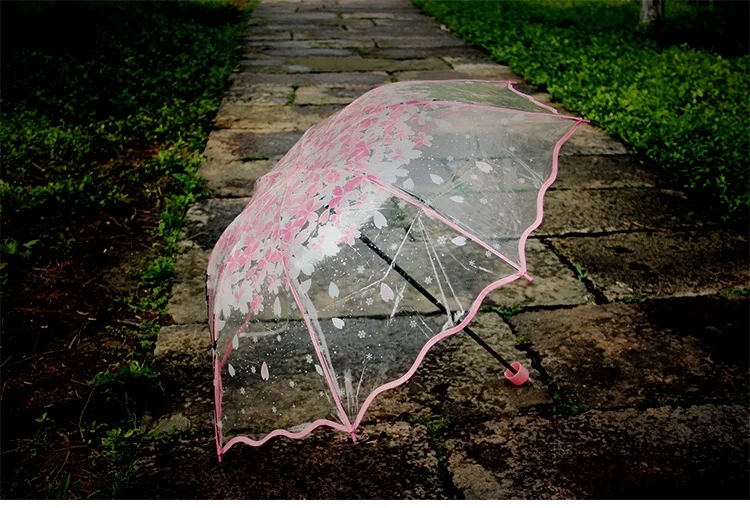 Fashion Thicken PVC Three Fold - Women'S Fashion Umbrella のレビューと価格
