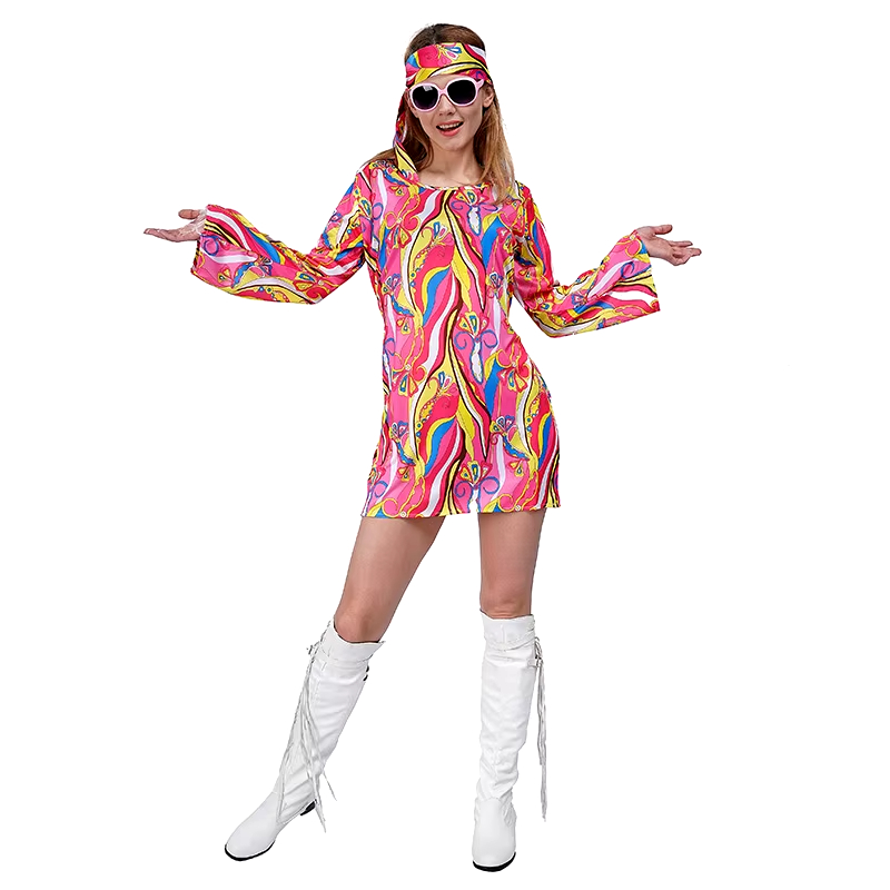 Hippie Cosplay Costumes 1960s  - Women'S Fashion In The 1960S のレビューと価格