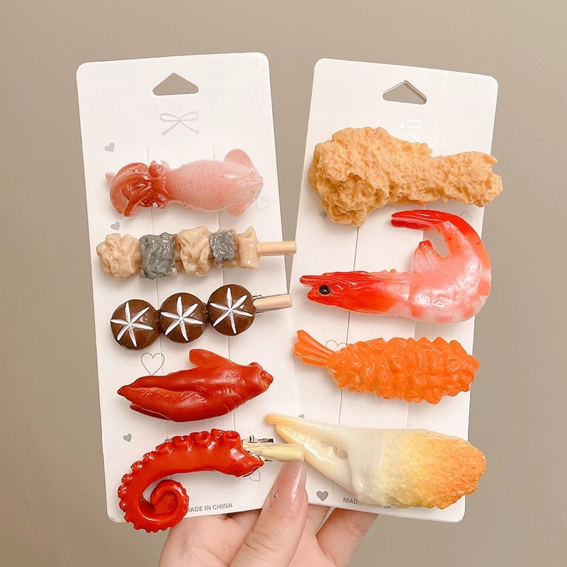 Simulated Food Hair Clip New C - Women Fashion Fun のレビューと価格