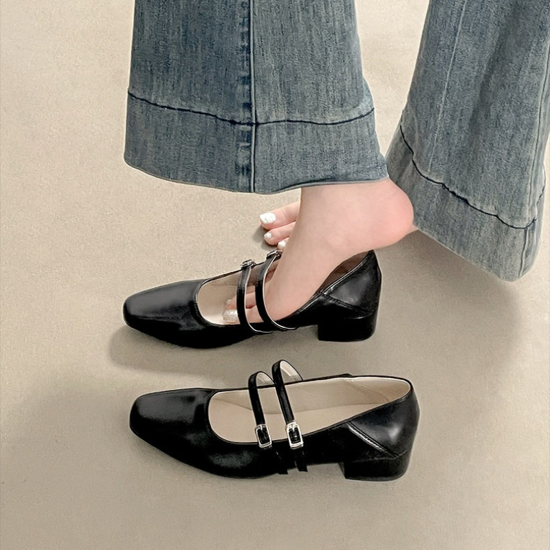 Square Toe Low Heel Women Silv - Women Fashion Style のレビューと価格