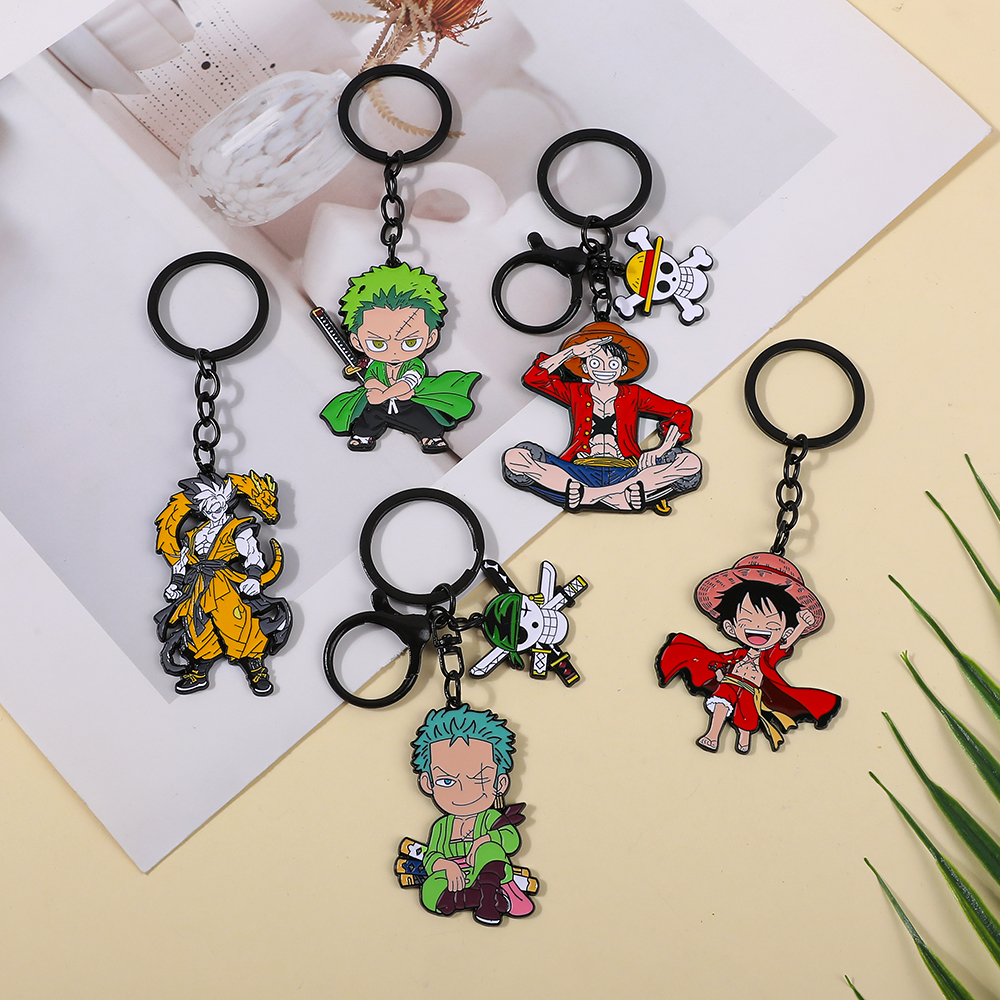 One Piece Anime Keychain Featu - Women Fashion Rings のレビューと価格