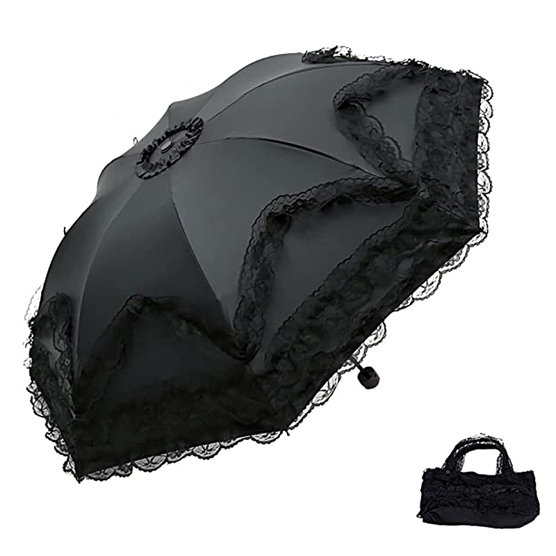 Fashion Lace Sun Umbrella Stro - Women'S Fashion Umbrella のレビューと価格