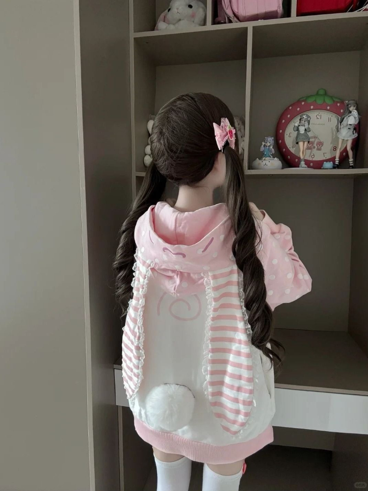 Japanese Sweet Kawaii Hooded C - Women'S Fashion Zip Hoodie のレビューと価格