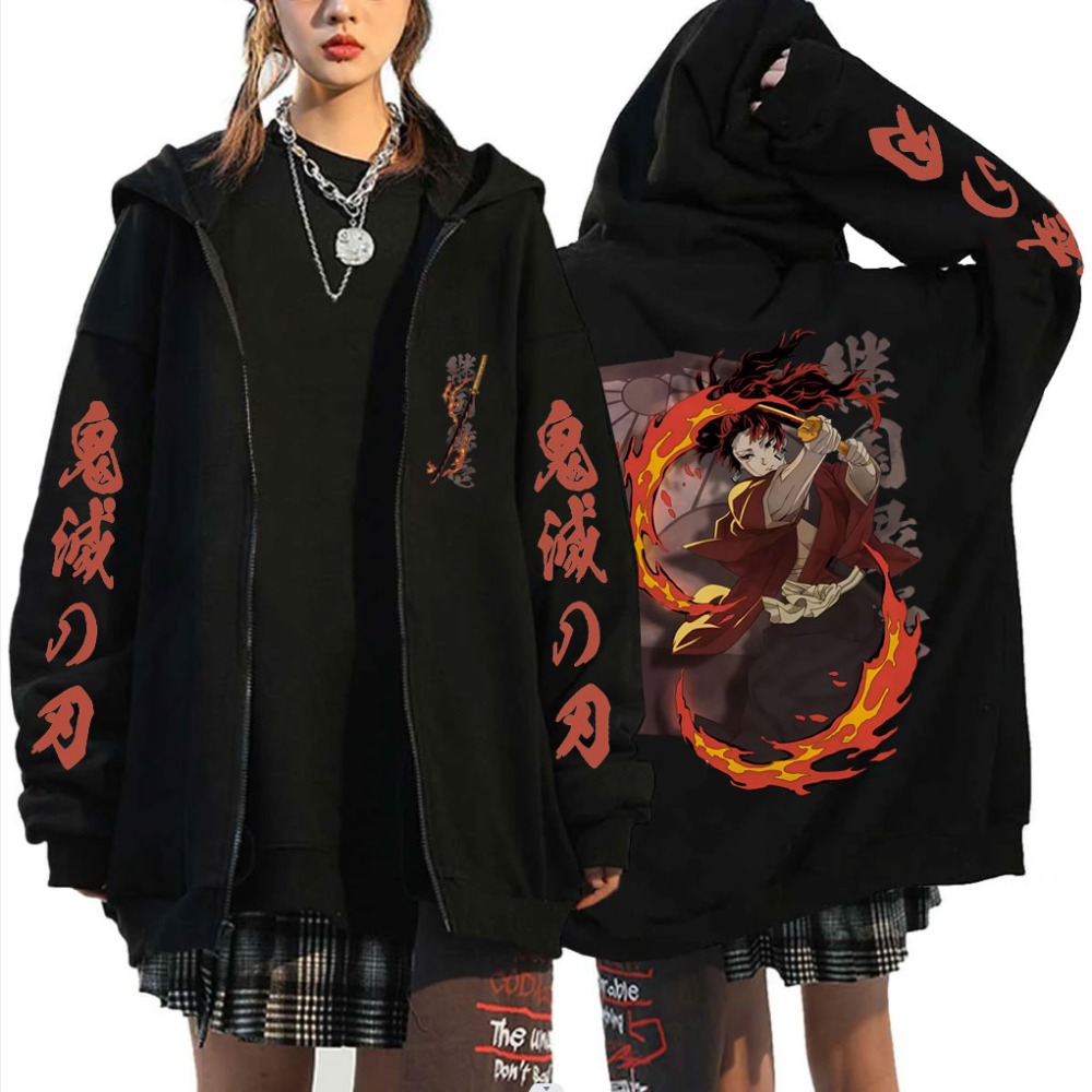 New Demon Slayer Tsugikuni Yor - Women'S Fashion Zip Hoodie のレビューと価格