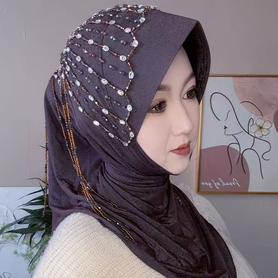 Africa Ethnic Hats Hijab Black - Women Fashion Hats のレビューと価格