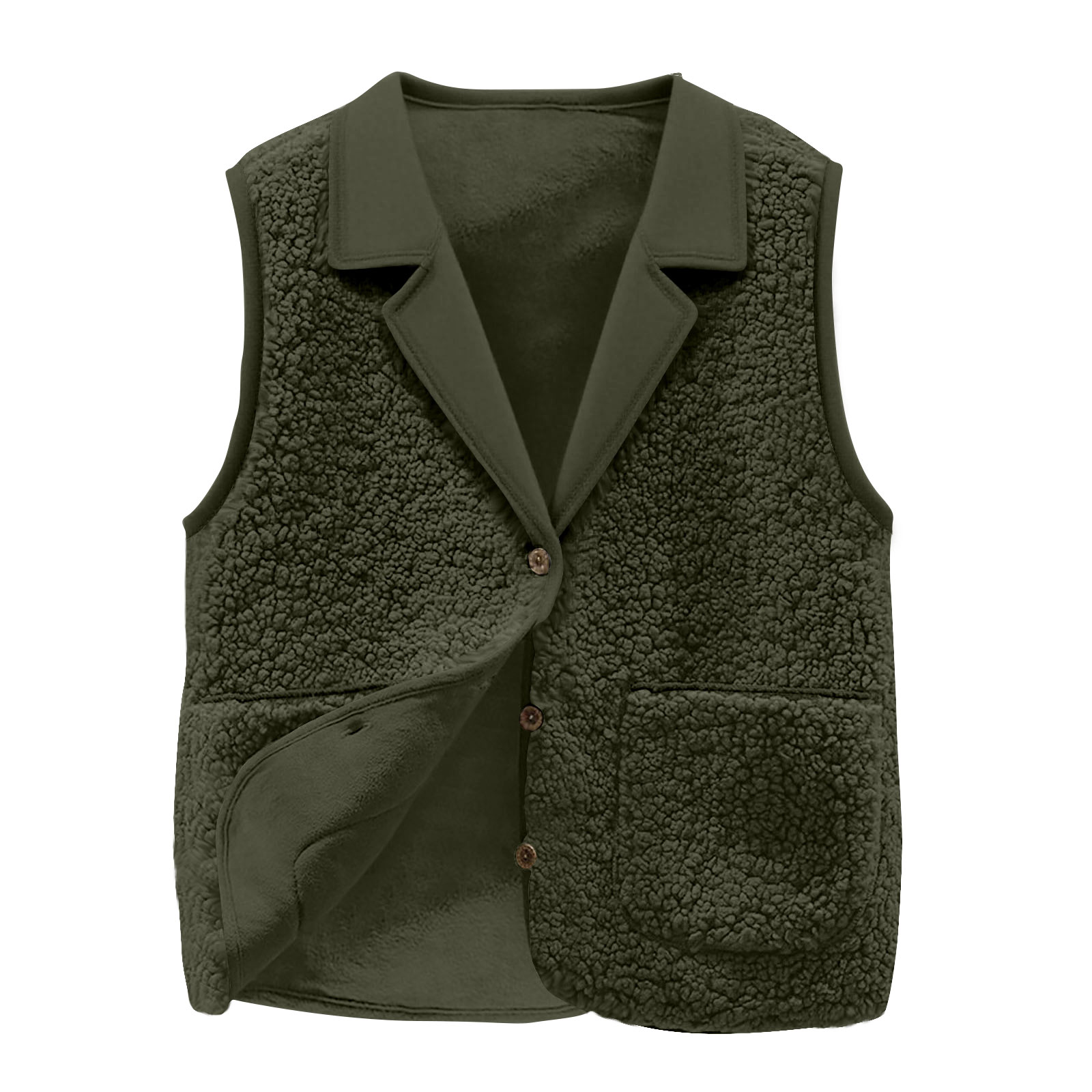 Women's Sherpa Fleece Vest, La - Sherpa Coat Women のレビューと価格
