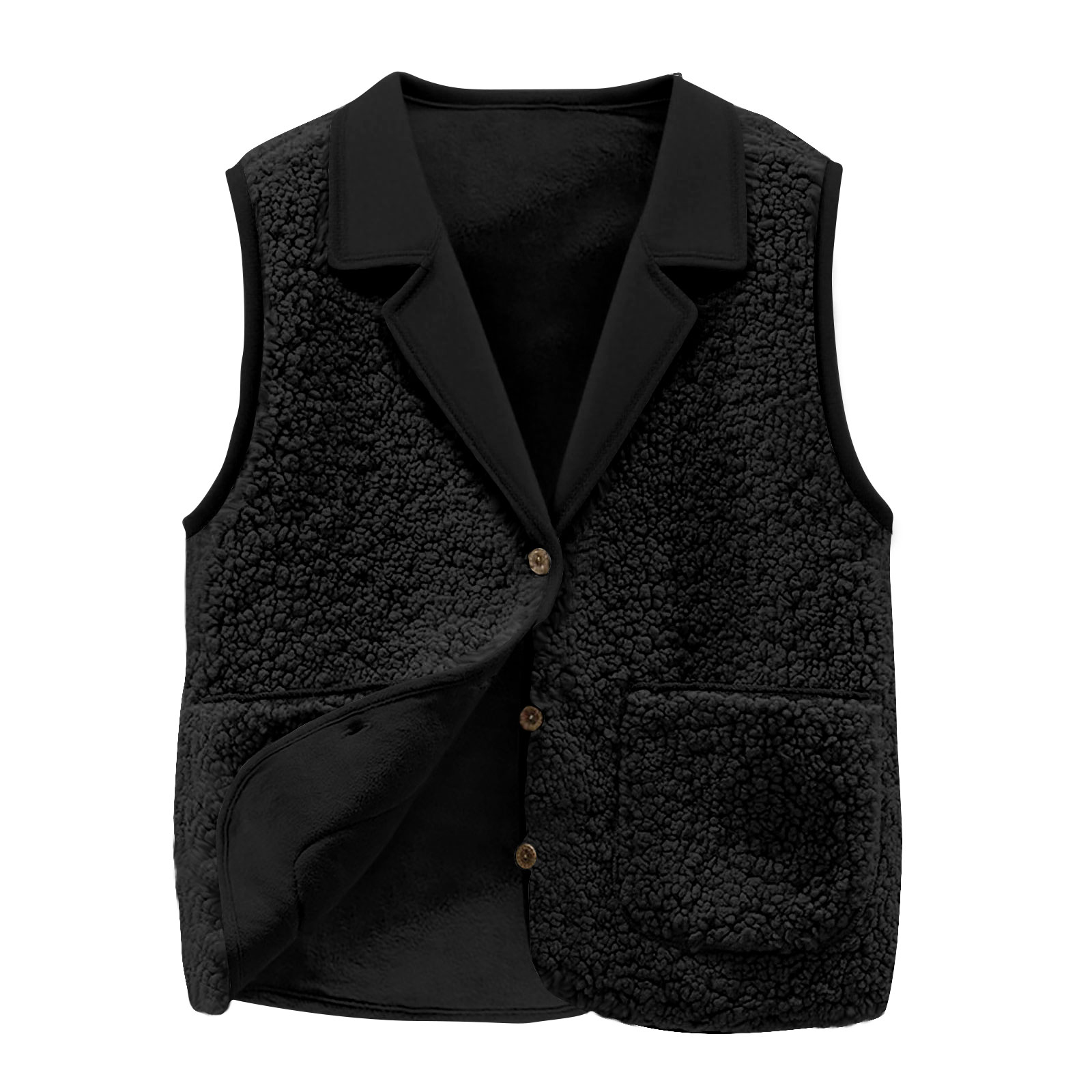 Women's Sherpa Fleece Vest, La - Sherpa Coat Women のレビューと価格