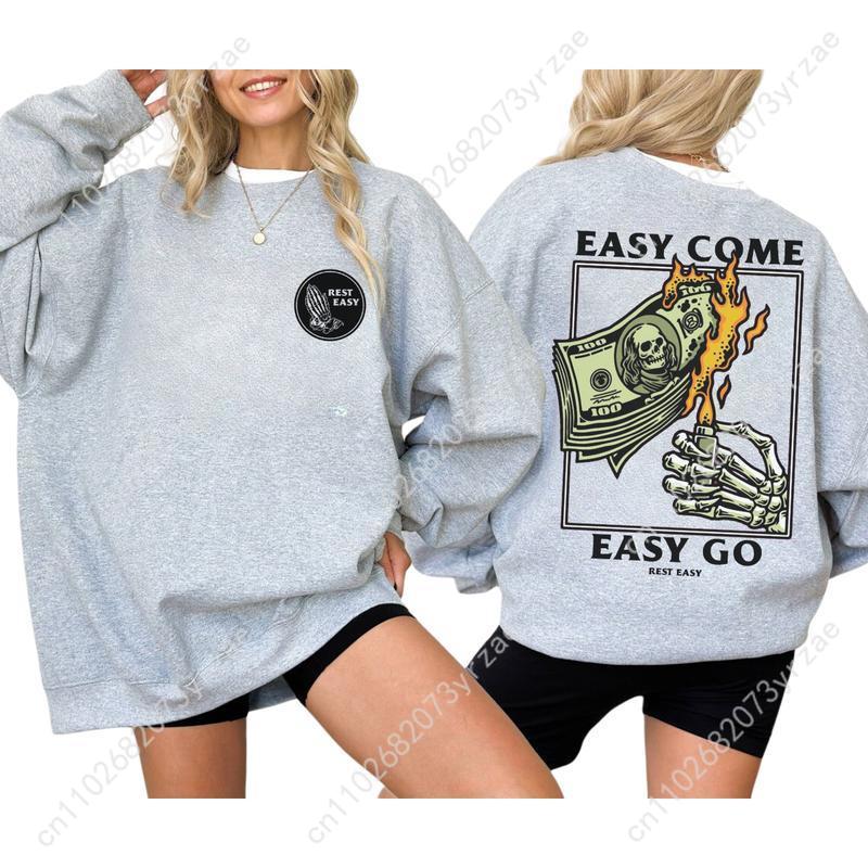 Easy Come Easy Go 2 Retro Swea - Women'S Fashion Sweatshirts のレビューと価格