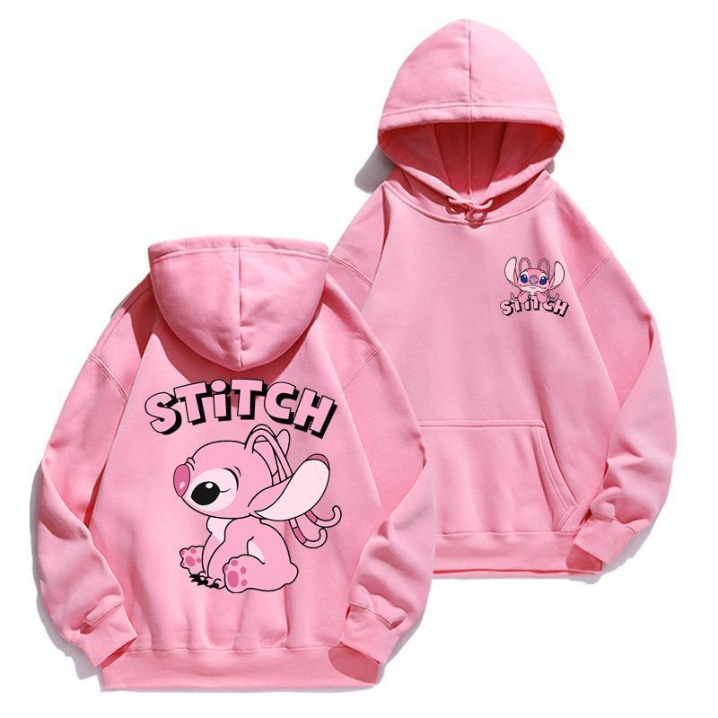 Cartoon Stitch Hoodie Loose Lo - Women'S Fashion Sweatshirts のレビューと価格