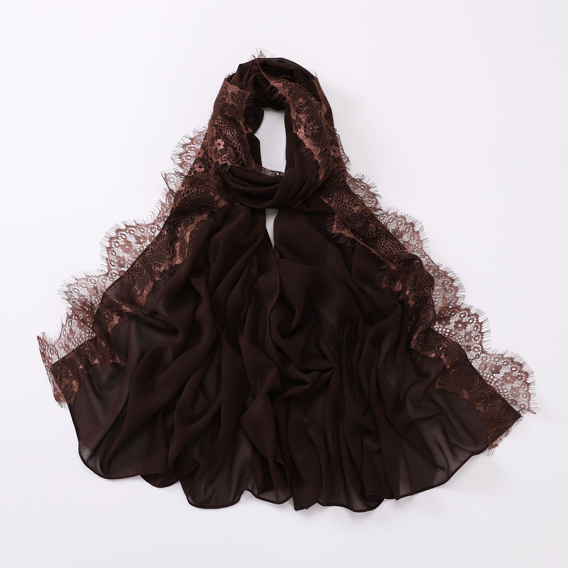 Luxury Lace Chiffon Hijabs Wom - Trend Women Fashion のレビューと価格