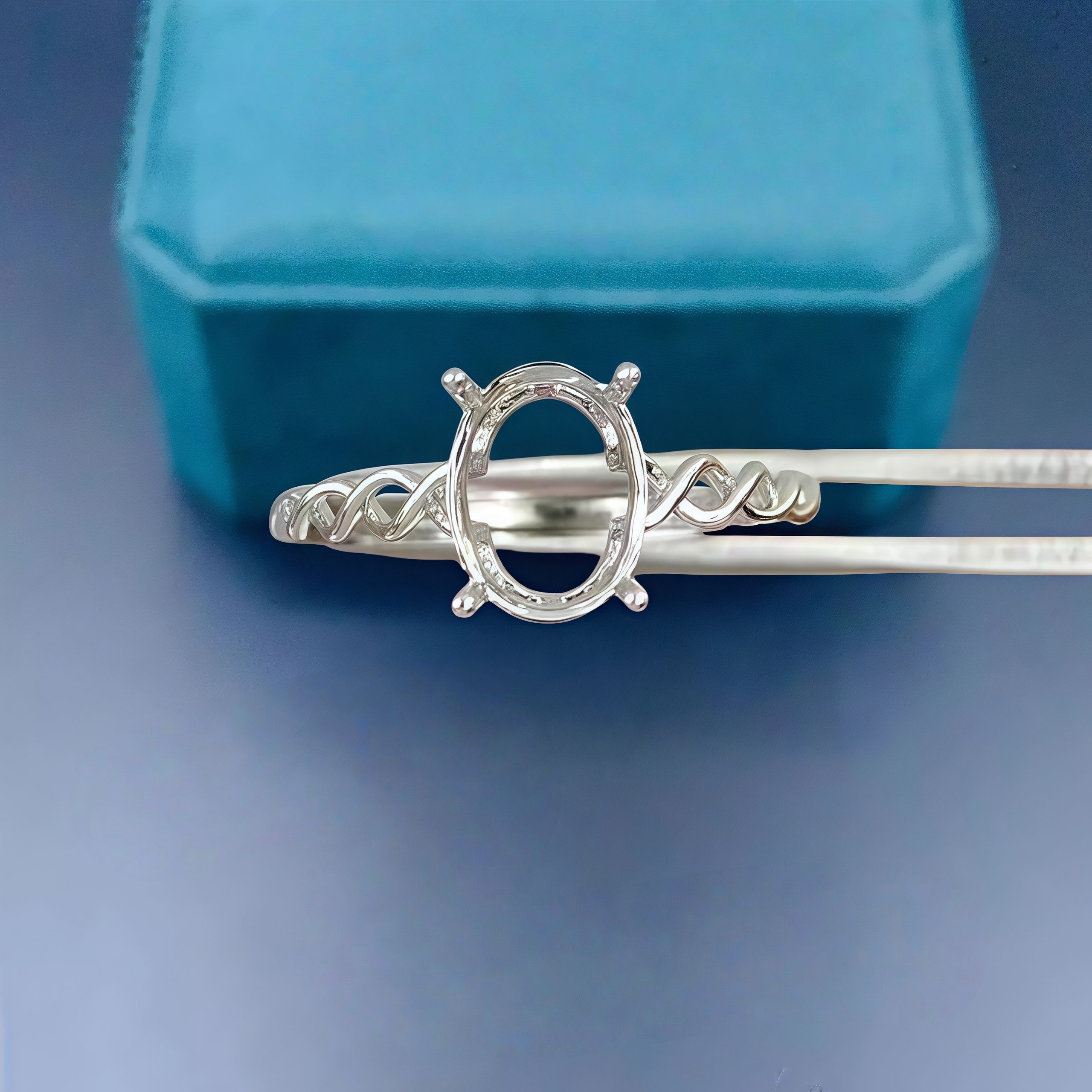 DIY Empty Ring Holder S925 Ste - Women Fashion Rings のレビューと価格