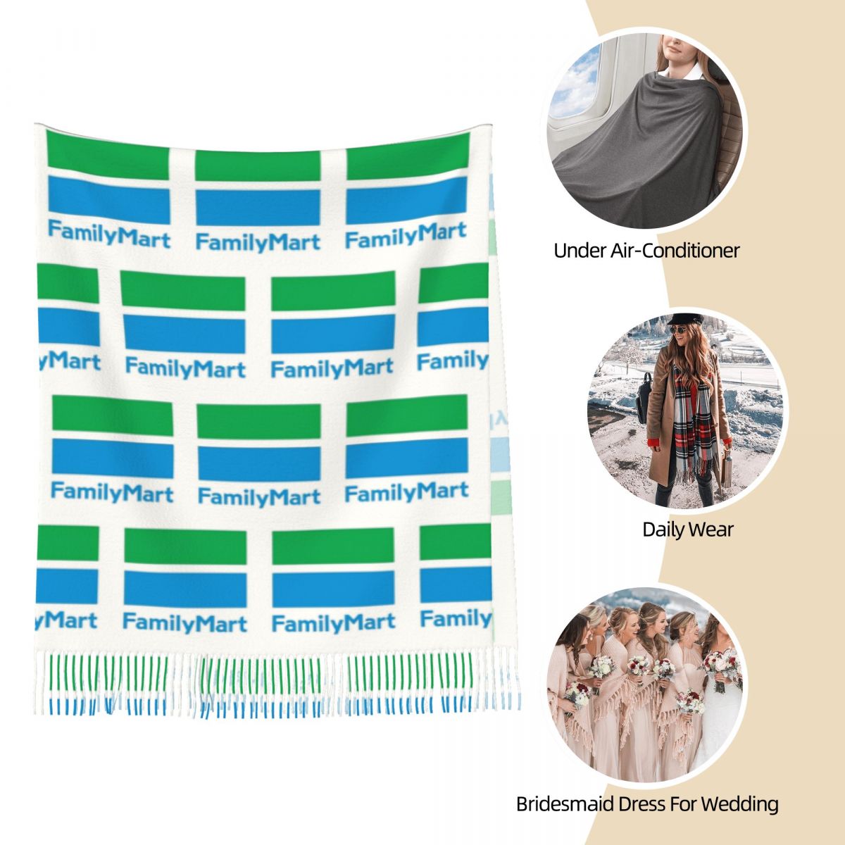 Family Mart Scarf Tassel Scarv - Women'S Fashion Mart のレビューと価格