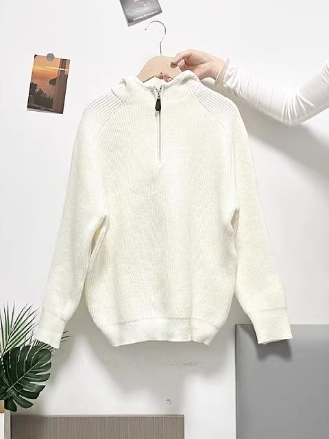 Loose Knitted Hoodie Sweatshir - Women'S Fashion Zip Hoodie のレビューと価格