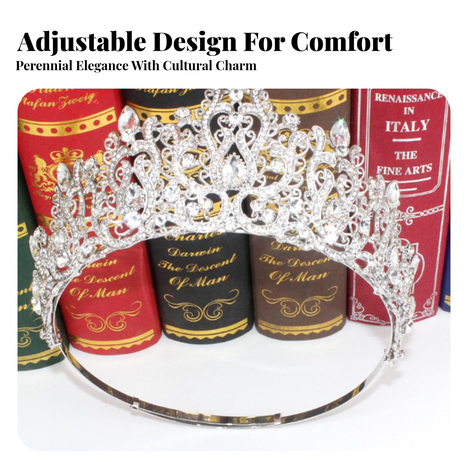 Crystal Pageant Crown Encruste - Women Queen Fashion のレビューと価格