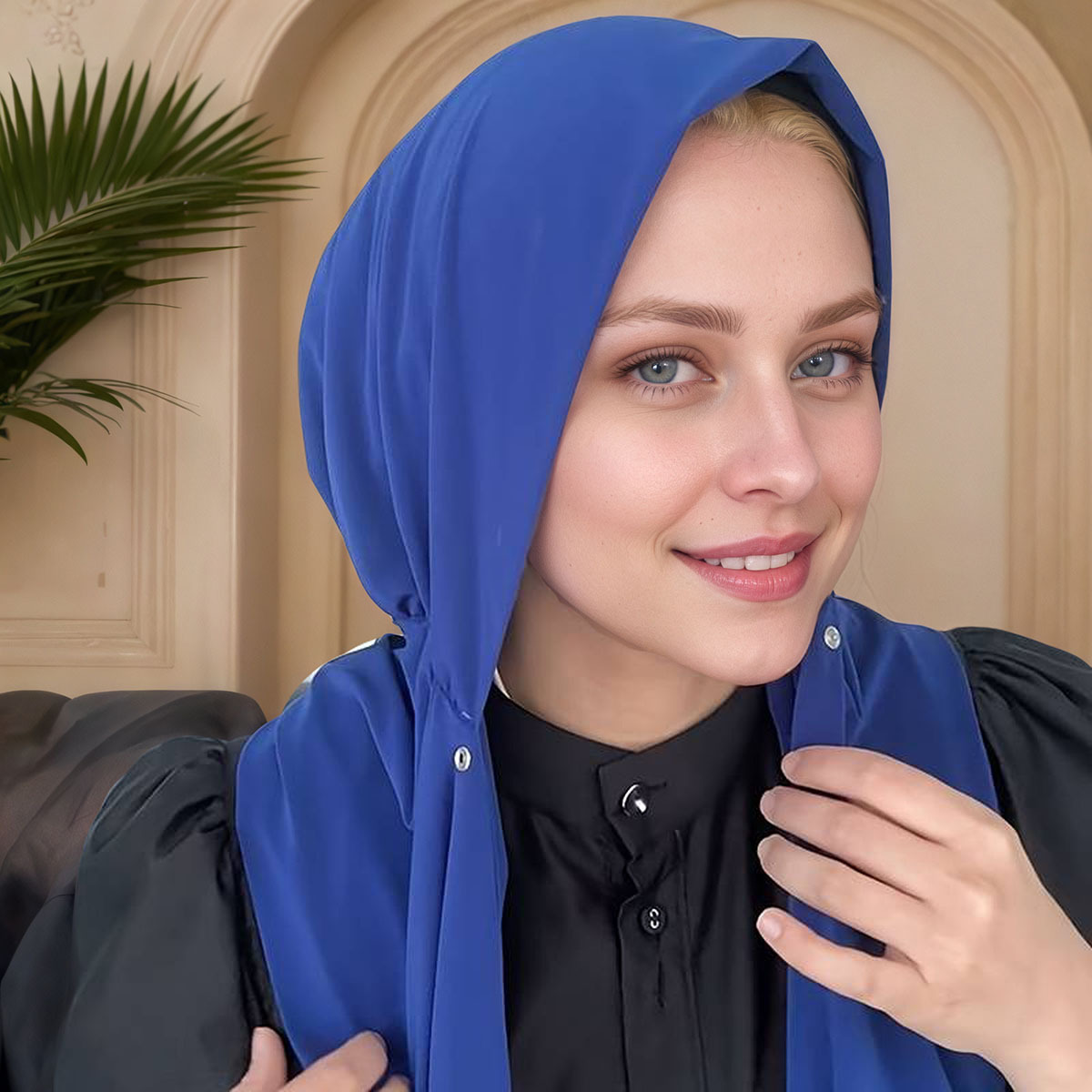 Muslim fashion simple solid co - Women Fashion Hats のレビューと価格