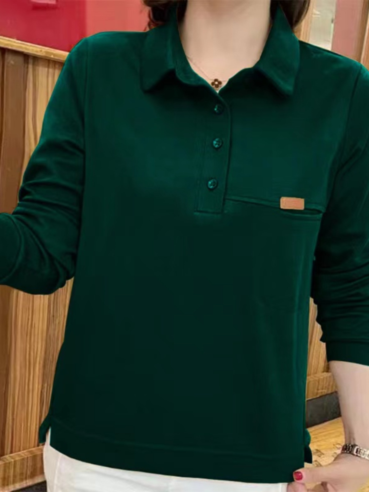New 2023  Collar Sweatshirt Co - Women Fashion Over 40 のレビューと価格