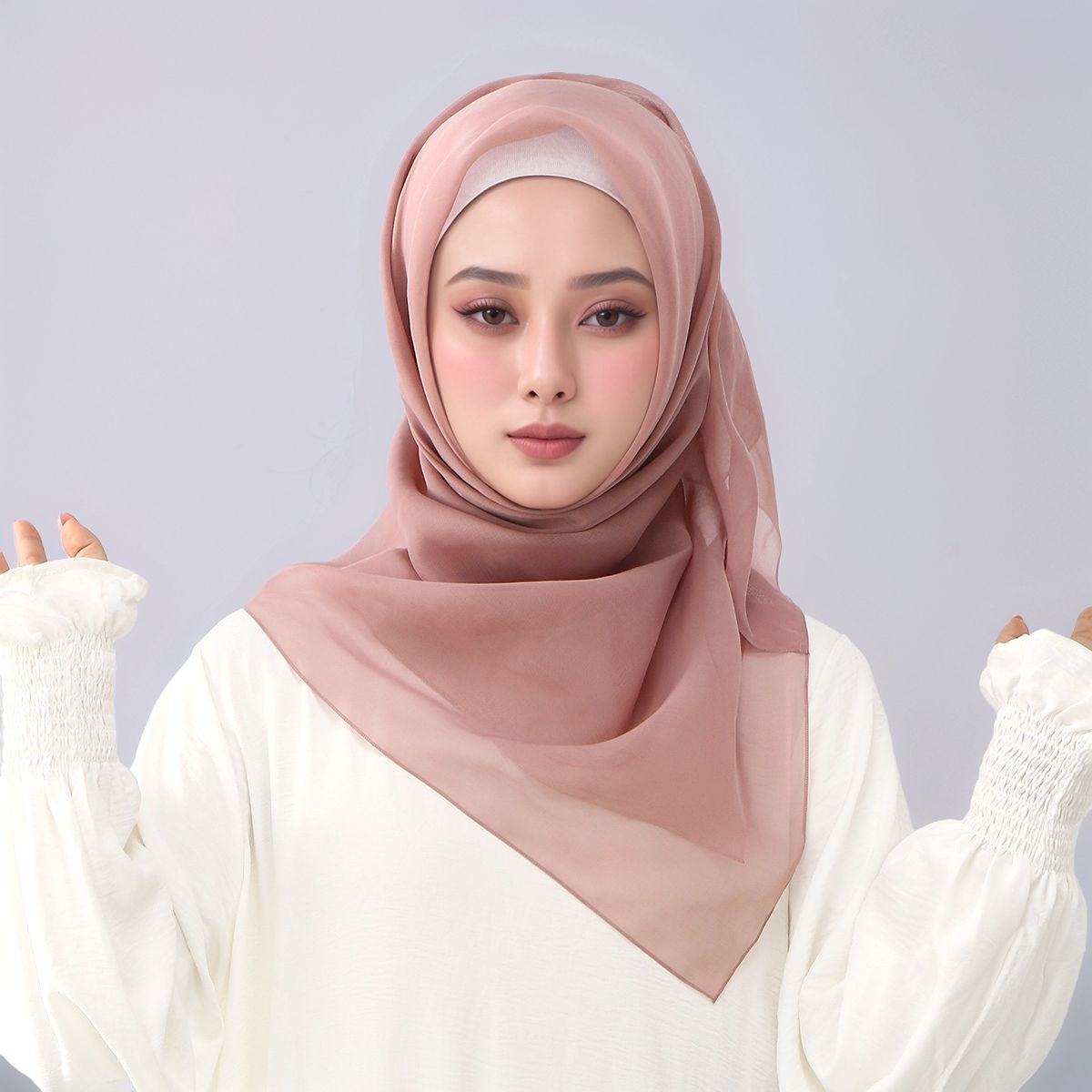 Ramadan 110cm Solid Viscose Sq - Trend Women Fashion のレビューと価格